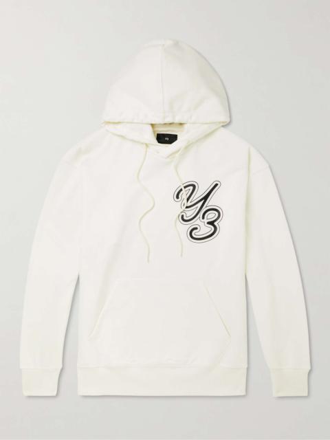 Y-3 Logo-Print Organic Cotton-Jersey Hoodie