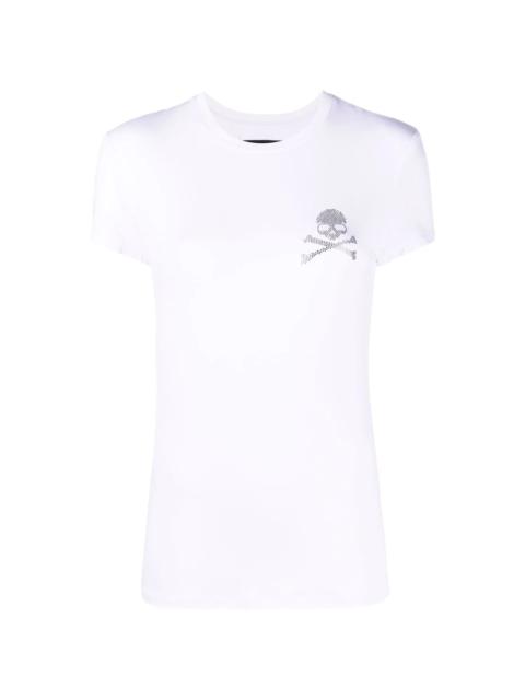 rhinestone-skull T-shirt