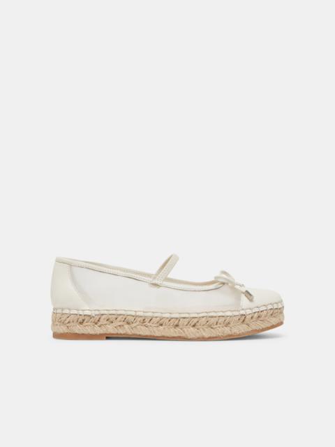 dolce vita CAMBRE BALLET FLATS WHITE MESH