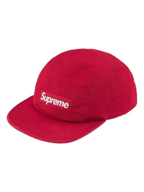 Supreme Supreme SS26 Washed Chino Twill Camp Cap 'Red' SUP-SS26-1000-RED