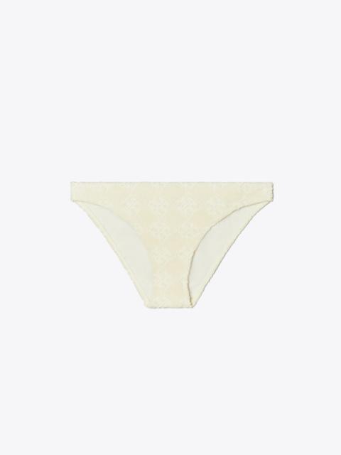 TORY BURCH Terry Logo Bikini Botttom