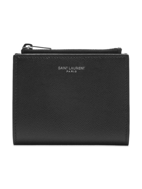 SAINT LAURENT Saint Laurent Grain Leather Zip Pouch