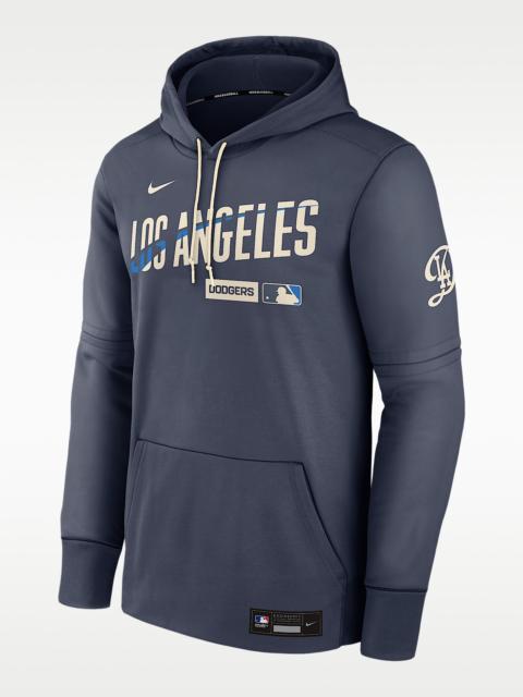 Nike Los Angeles Dodgers Authentic Collection City Connect Men's Nike Therma MLB Pullover Hoodie