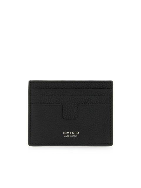 TOM FORD T Line leather card holder
