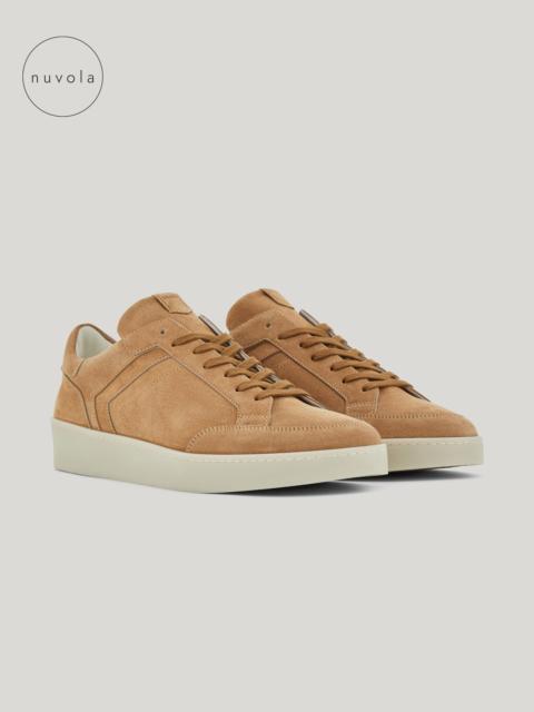 Canali BEIGE CANALI NUVOLA SUEDE LEATHER SNEAKERS