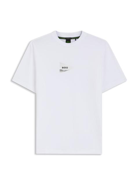 BOSS REGULAR-FIT PHOTOPRINT T-SHIRT IN STRETCH COTTON