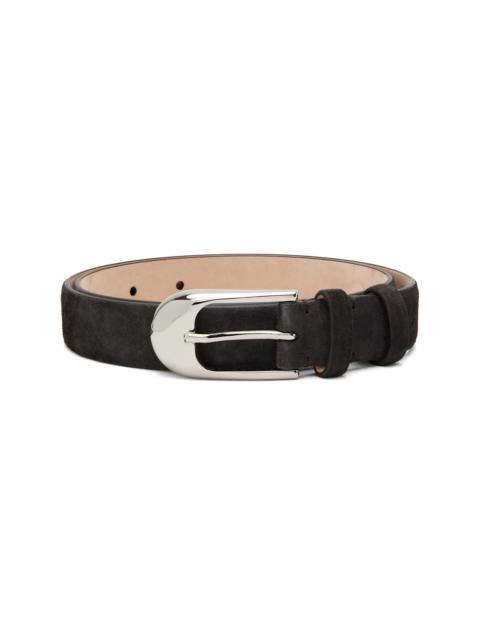 KHAITE Brown Dome Belt