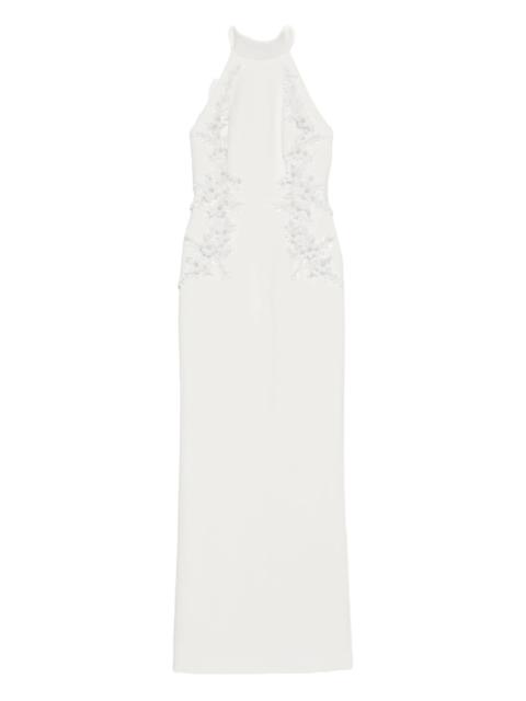 REBECCA VALLANCE Rebecca Vallance Flower-embellished Maxi Dress