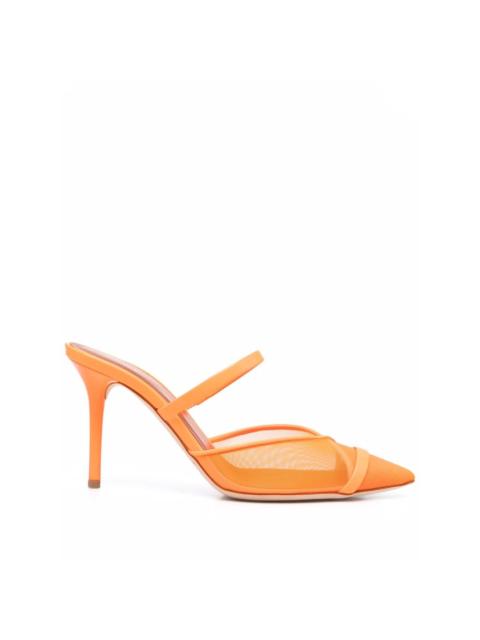 MALONE SOULIERS mesh pointed-toe mules