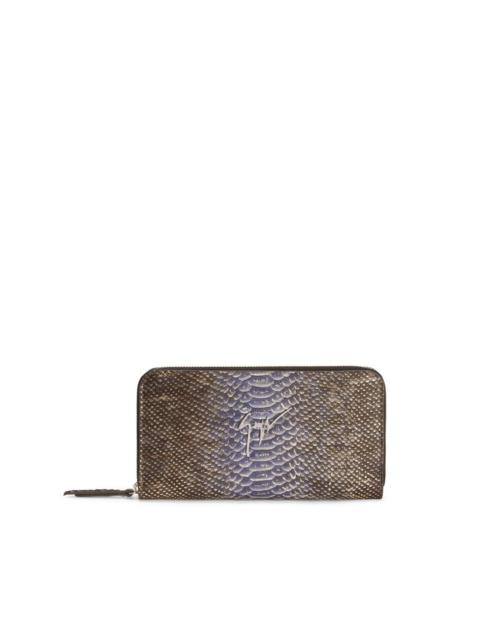 Charlotte croco-embossed wallet