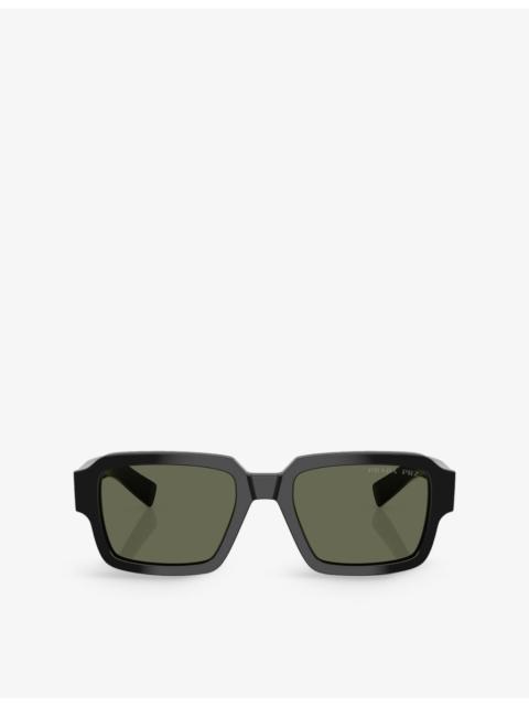 Prada PR 02ZS rectangle-frame acetate sunglasses