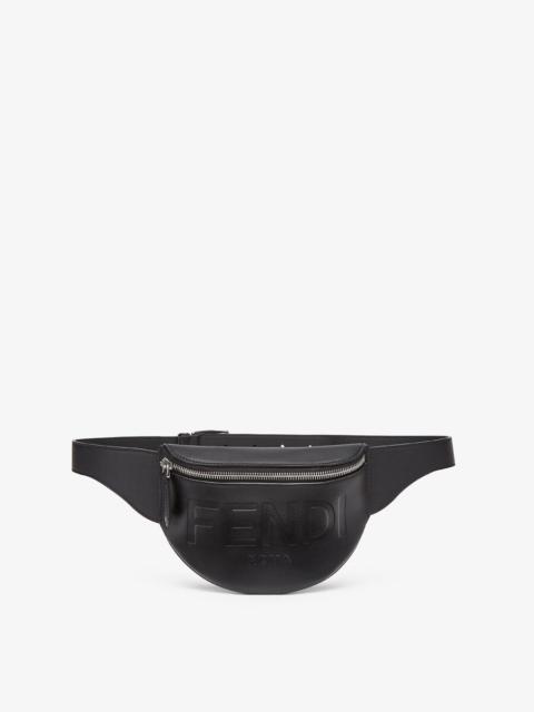 FENDI Black leather belt bag