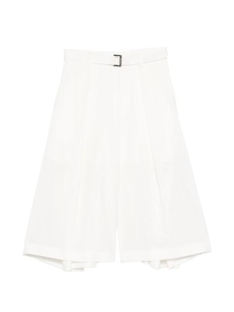 sacai belt-detail shorts