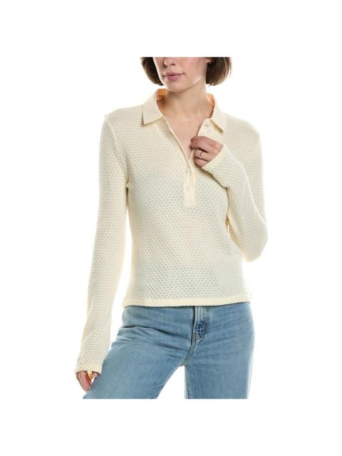 rag & bone Carine Crochet Polo Shirt
