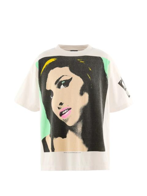 SAINT M×××××× Saint Mxxxxxx AMY_SS T-SHIRT/BACK TO BLK / WHT