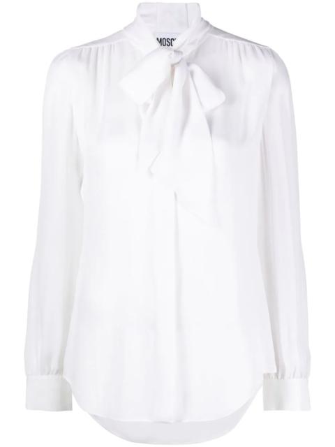 Moschino silk pussy-bow blouse