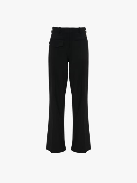 Reverse Front Trouser In Black