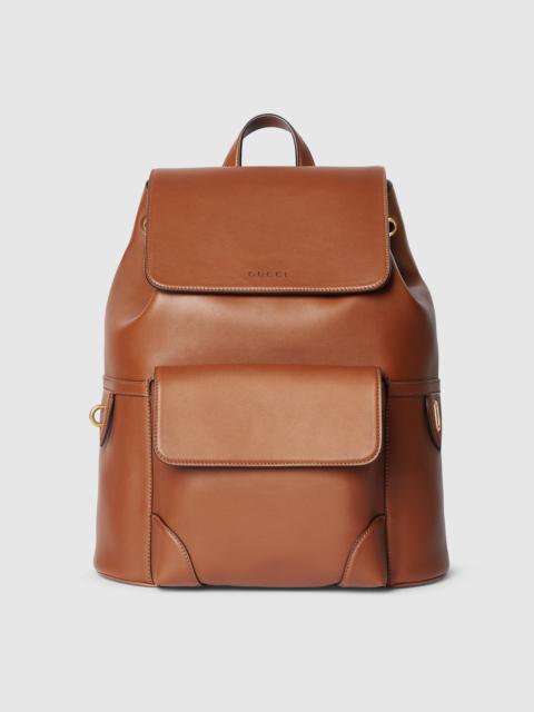 GUCCI GG Emblem medium backpack