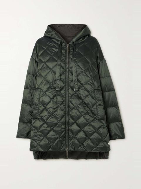 Max Mara The Cube hooded quilted shell down jacket