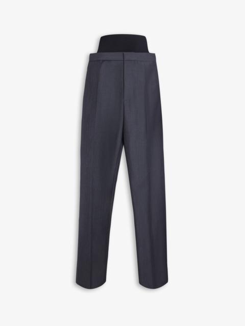 TAILORED TROUSERS WITH KNIT BAND