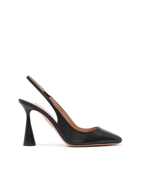 Amore 100mm leather pumps