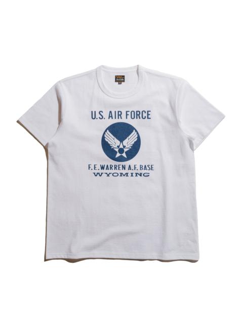 The Real McCoys MC25007 Military Tee / F.E. Warren Base White