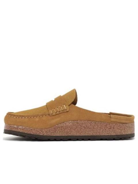 BIRKENSTOCK Birkenstock Naples Suede Leather 'Corduroy Cork Brown' 1025472