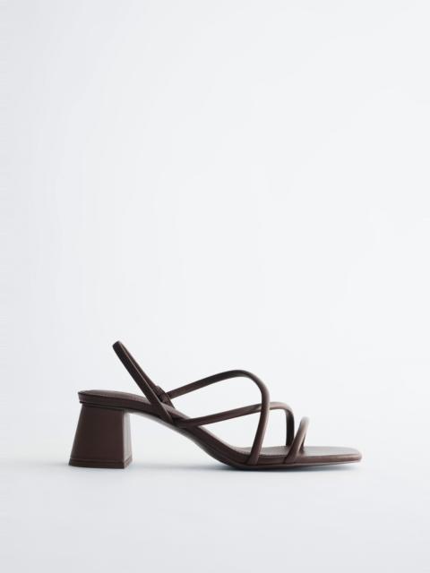 & Other Stories Strappy Block Heel Sandals