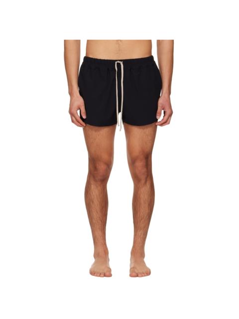 Rick Owens Black Temple Boxer Swim Shorts