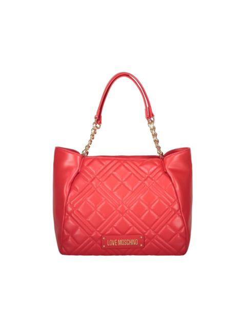 Moschino quilted chain tote bag
