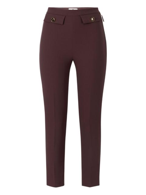 ELISABETTA FRANCHI double-crêpe zip trousers