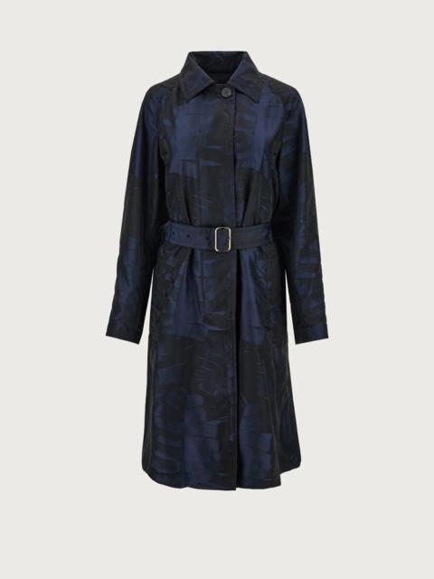 FERRAGAMO JACQUARD PALME TRENCH