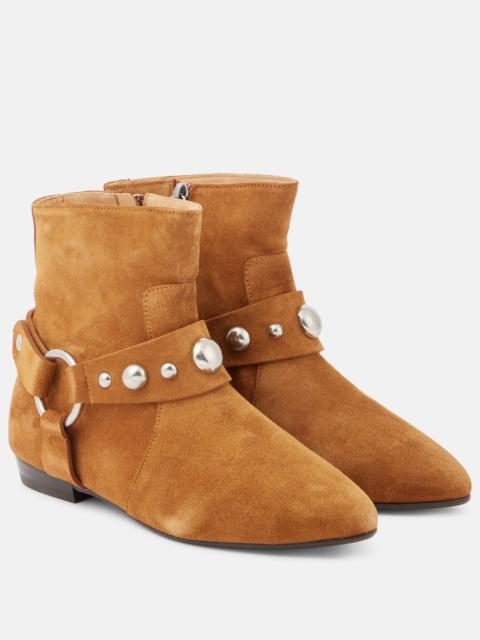 Isabel Marant Siago embellished suede ankle boots