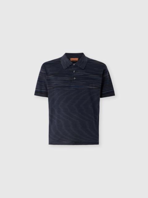 Missoni Space-dye mercerized cotton polo shirt
