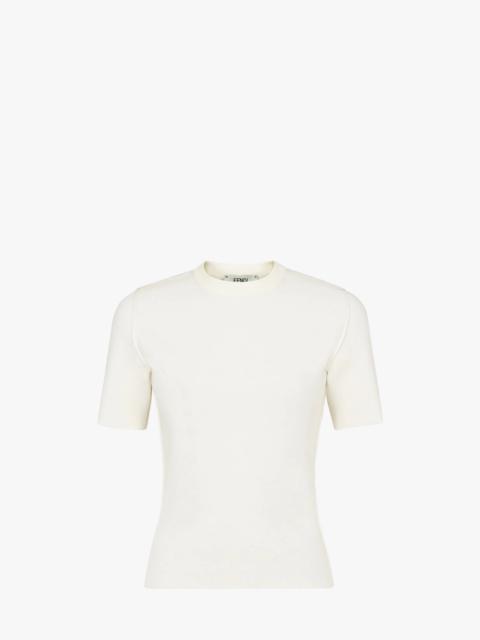 White viscose jumper