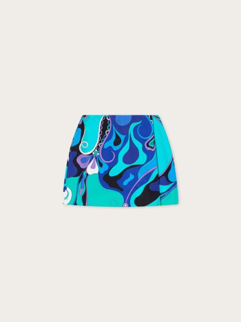 PUCCI ORCHIDEE PRINT SILK SKIRT