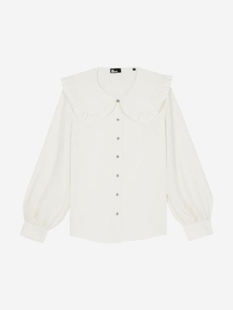 The Kooples UNBLEACHED SILK SHIRT