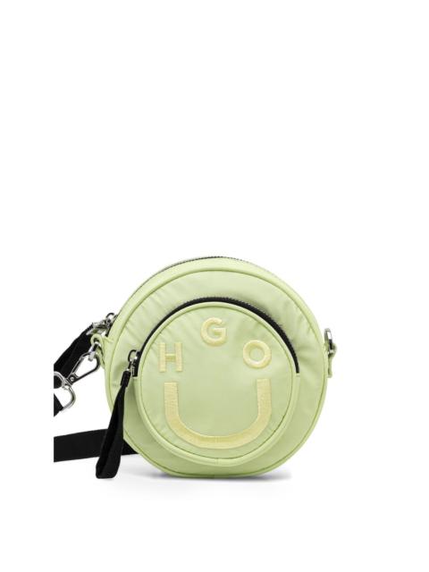 HUGO logo circular small crossbody bag