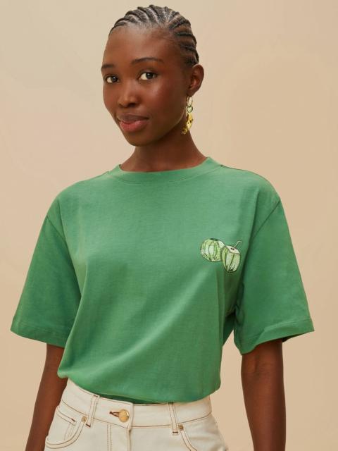 FARM RIO Green Tropical Coconut Organic Cotton Relaxed T-Shirt