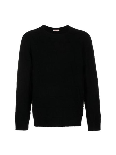 Valentino VLogo intarsia-knit jumper