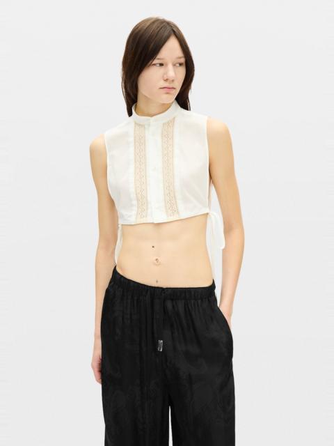 Ann Demeulemeester Moni Plastron Top With Open Sides