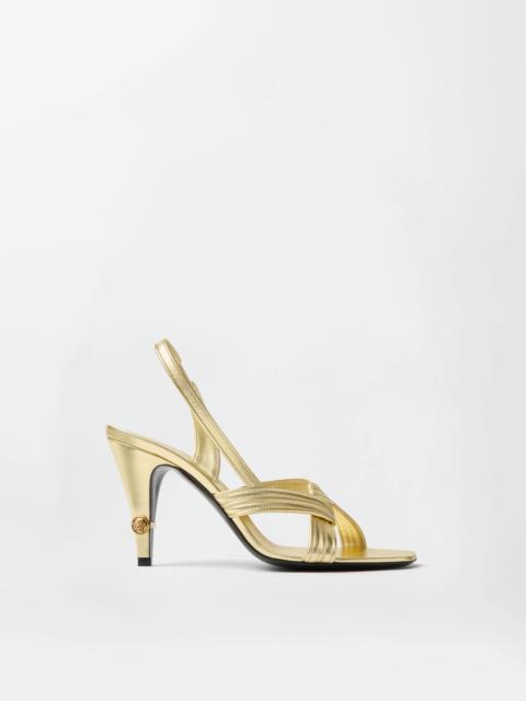 VERSACE Gianni Metallic Nappa Sandals 90 mm