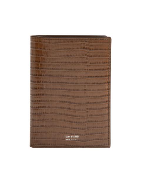 TOM FORD PRINTED TEJUS T LINE PASSPORT HOLDER W- CARD SLOTS