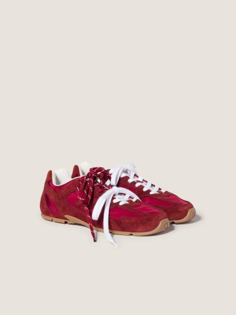 Miu Miu New Balance X Miu Miu 530 SL technical fabric and suede sneakers