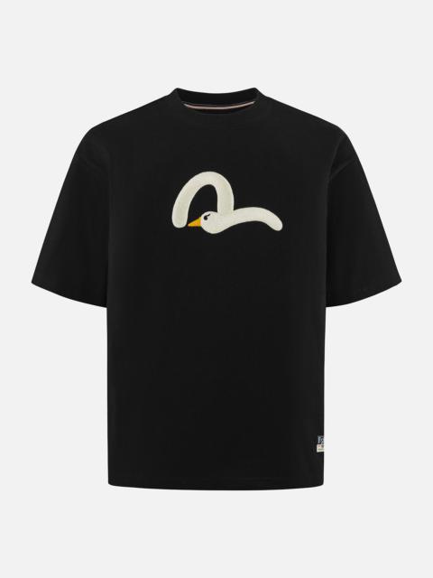 EVISU Playful Seagull Embroidery Relax Fit T-Shirt
