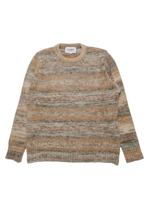Corridor Space Dye Mohair Crewneck Natural