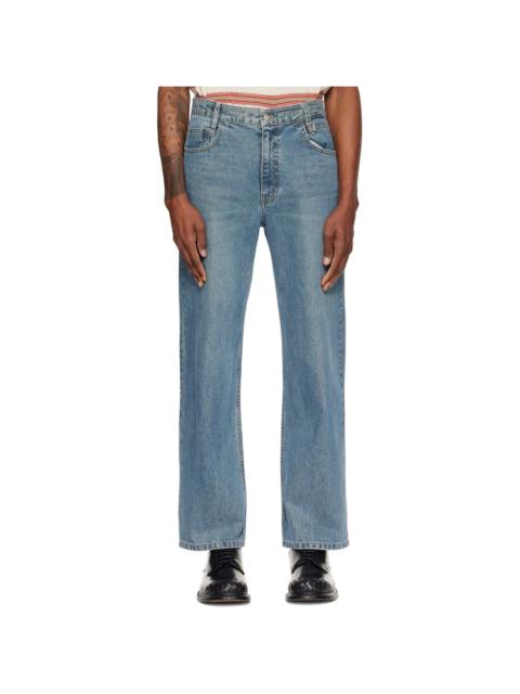 Wooyoungmi Blue Straight Jeans