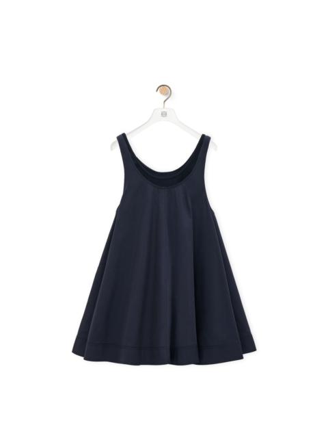 Loewe Trapeze dress in cotton and silk