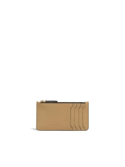 Marni zipped leather card case