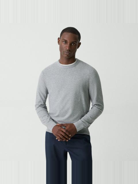 Theory Riland Crewneck Sweater in Light Bilen